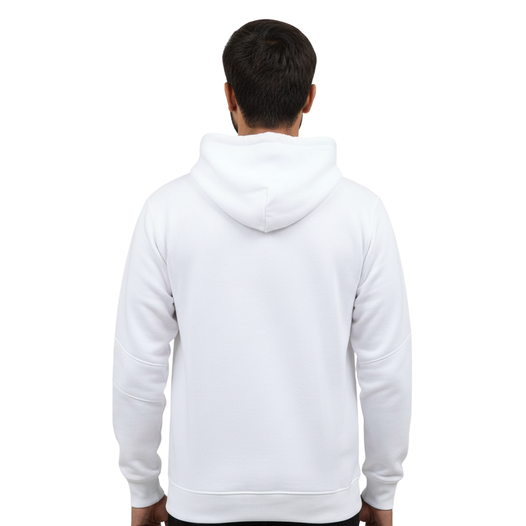 Plain White Pullover Hoodie – Oversized Unisex | Aleeswear