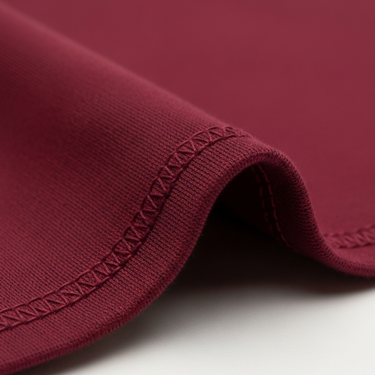 Premium cotton jersey Round Neck, Crew Neck Maroon T-Shirt