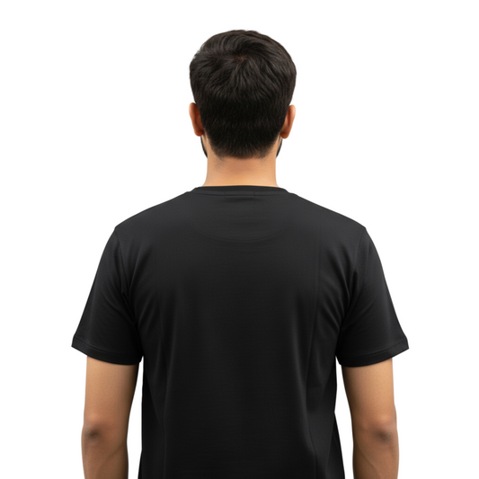 Premium cotton jersey Round Neck, Crew Neck Men’s Essential Black T-Shirt