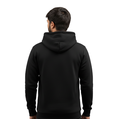 Plain Black Pullover Hoodie – Oversized Unisex | Aleeswear