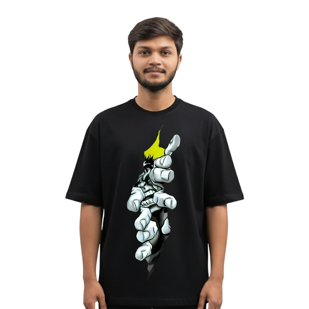 The Hulk Grasp Tee | Dramatic Reaching Hulk Hand Graphic T-Shirt
