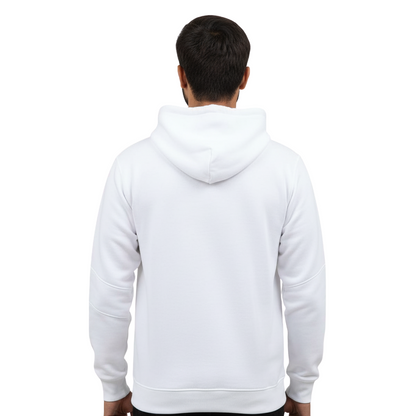 Plain White Pullover Hoodie – Oversized Unisex | Aleeswear