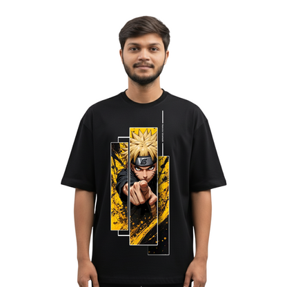 Naruto Uzumaki Pointing Tee | Grunge Anime Streetwear T-Shirt